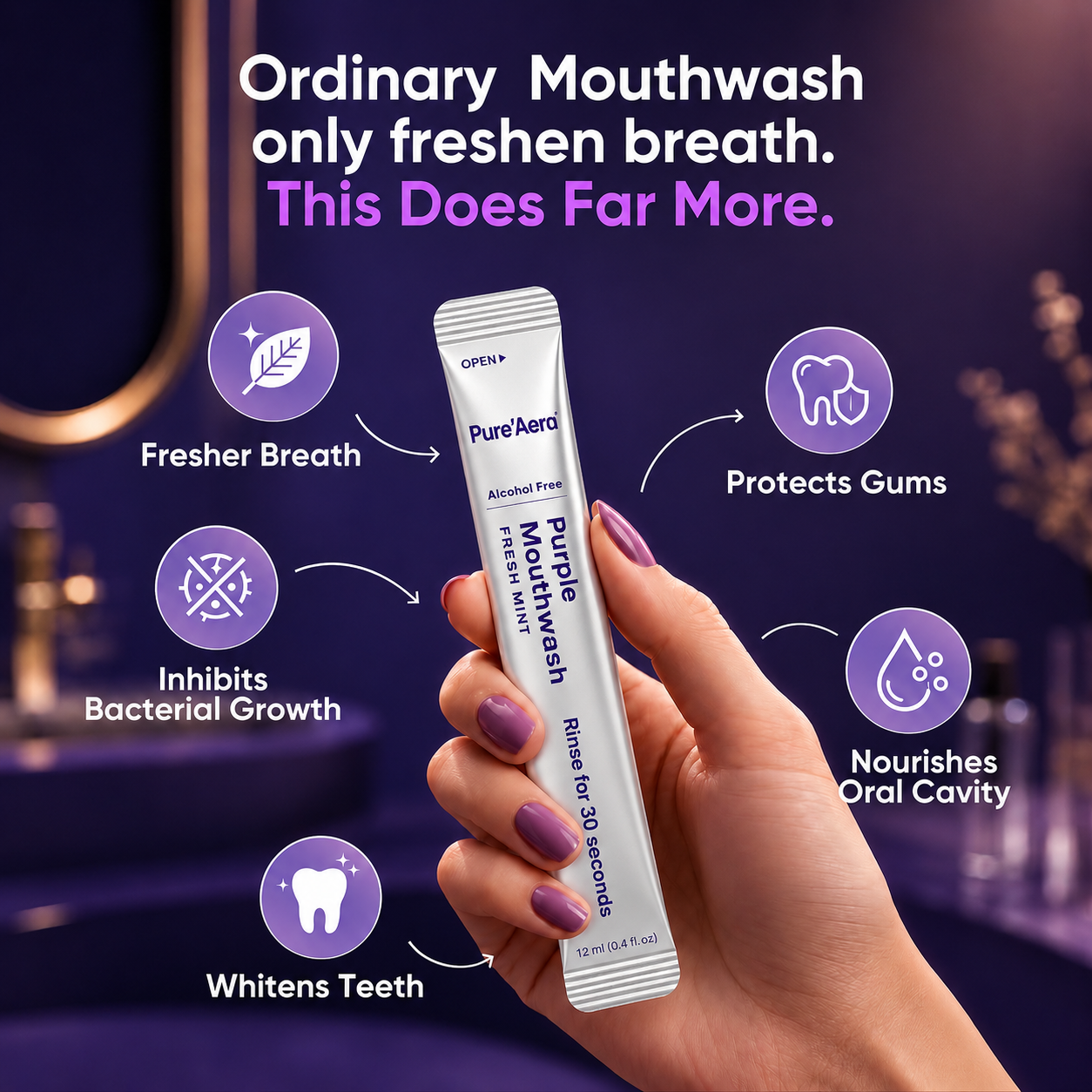 Pure'Aera Purple Mouthwash™