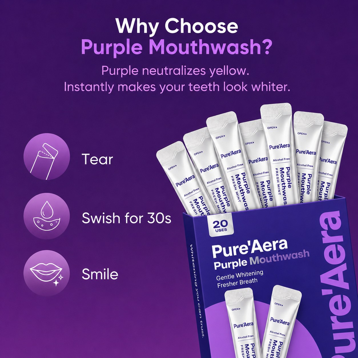 Pure'Aera Purple Mouthwash™