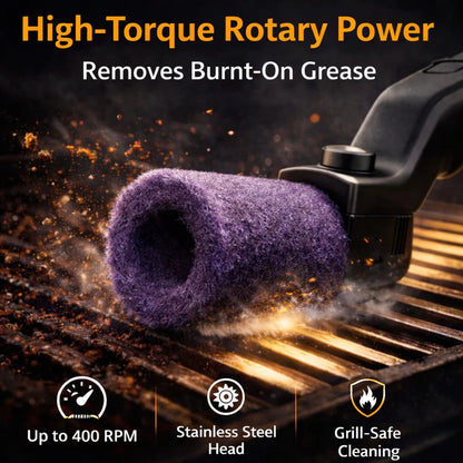 Electric Grill Cleaner – Rotary Power Brush for Outdoor Grills