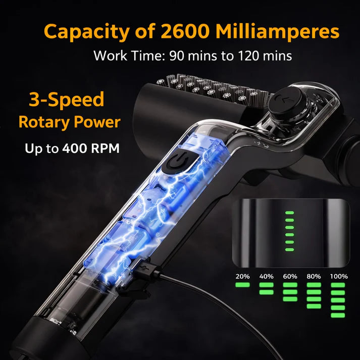 Electric Grill Cleaner – Rotary Power Brush for Outdoor Grills